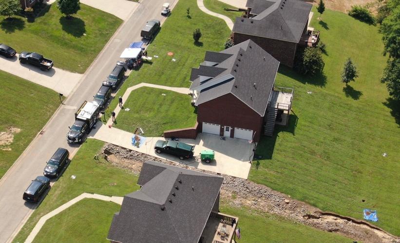 Aerial shot of Bardstown search