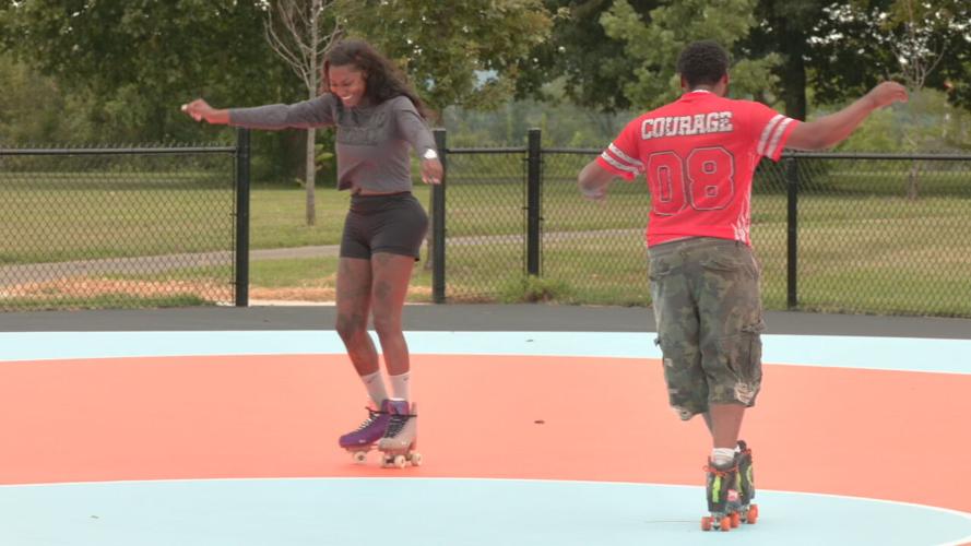 Lannan Park outdoor roller-skating court