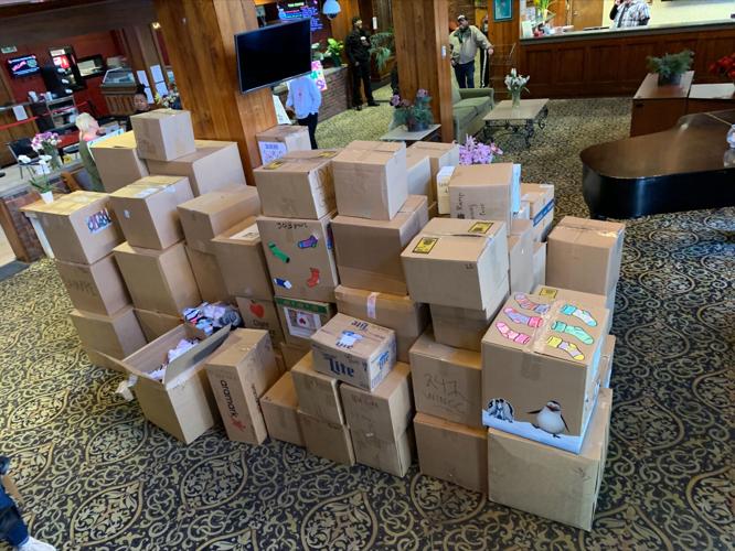 UPS Sock Donation to Wayside