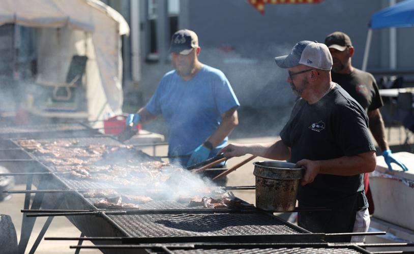 Harvest Homecoming - meat on grill.JPG
