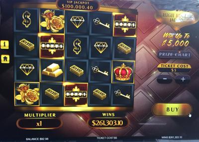 Kentucky Lottery High Roller Jackpot screen shot