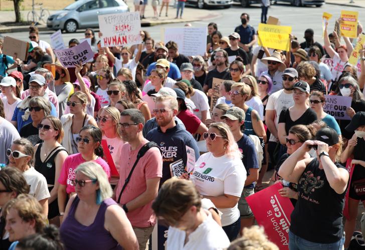 Abortion rally in downtown Louisville