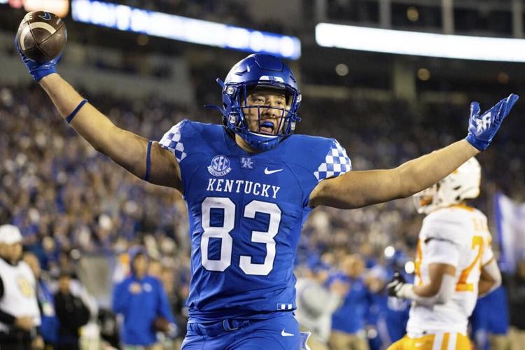 Kentucky tight end Justin Rigg against Tennessee