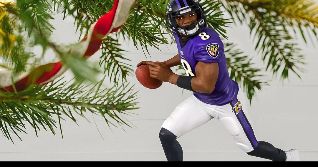 CRAWFORD Lamar Jackson Christmas ornament coming soon from Hallmark