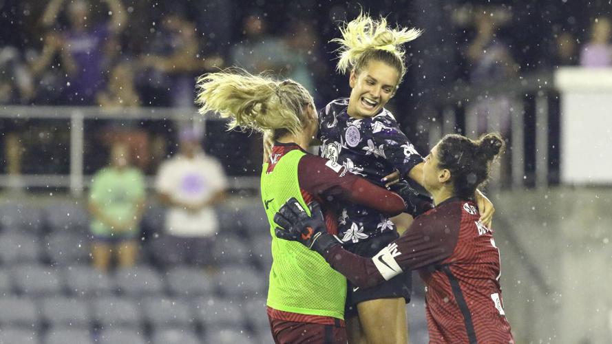 Katie McClure celebration