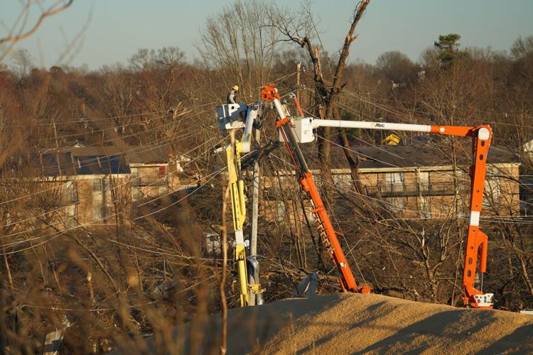 MAYFIELD TORNADO FEMA - UTILITY WORKERS HELP RESTORE POWER