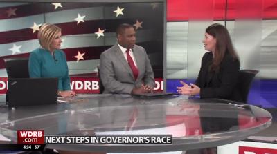 Alison Lundergan Grimes on WDRB set Nov 6, 2019