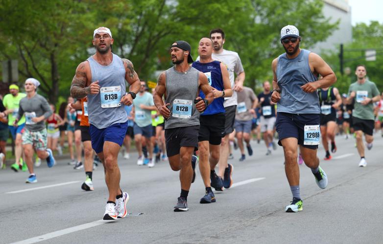 Group of men run in marathon.JPG