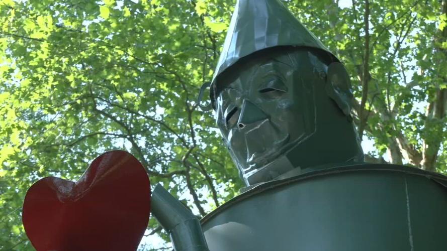 "Heart of the Forest" Tin Man sculpture at Bernheim Forest 7-24-25