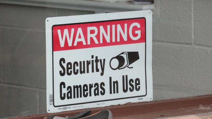 Security cameras in use sign