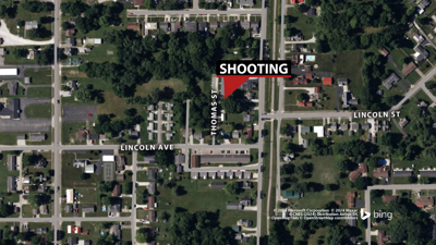 Map of officer involved shooting in North Vernon 04.09.24