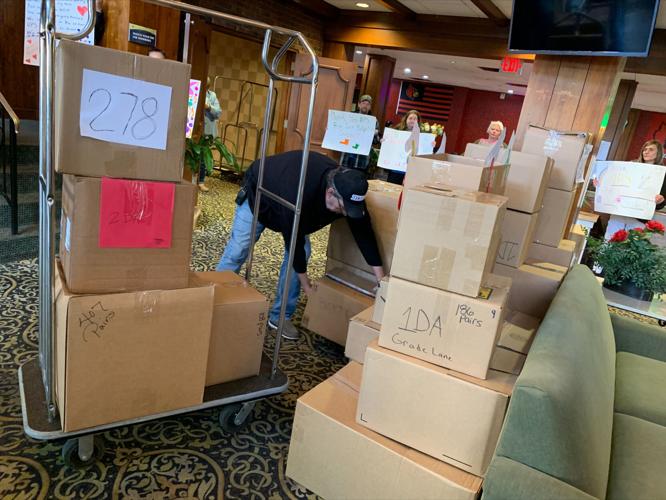 UPS Sock Donation to Wayside