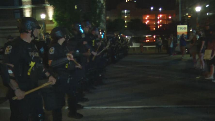Protesters gather in downtown Louisville demanding justice for Breonna Taylor