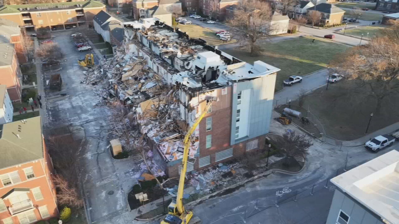 IMAGES | Crews Begin Demolishing 310 @ NuLu Apartment Building After ...