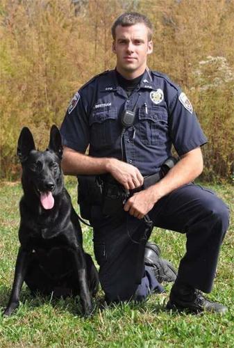Benton Bertra with K9