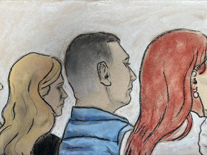 COURTROOM SKETCHES - Brooks Houck listens to testimony  -6-27-025.jpeg
