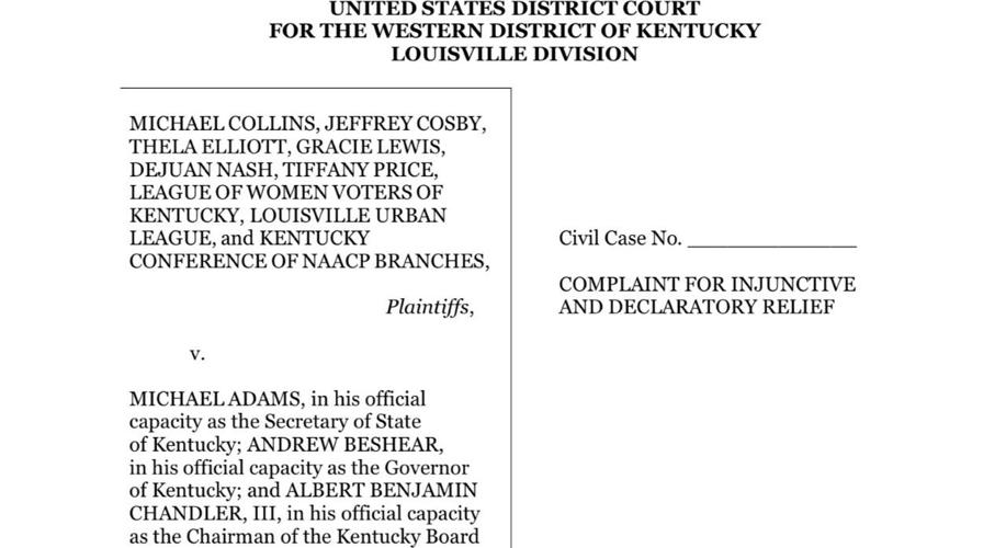 ACLU voter iD suit