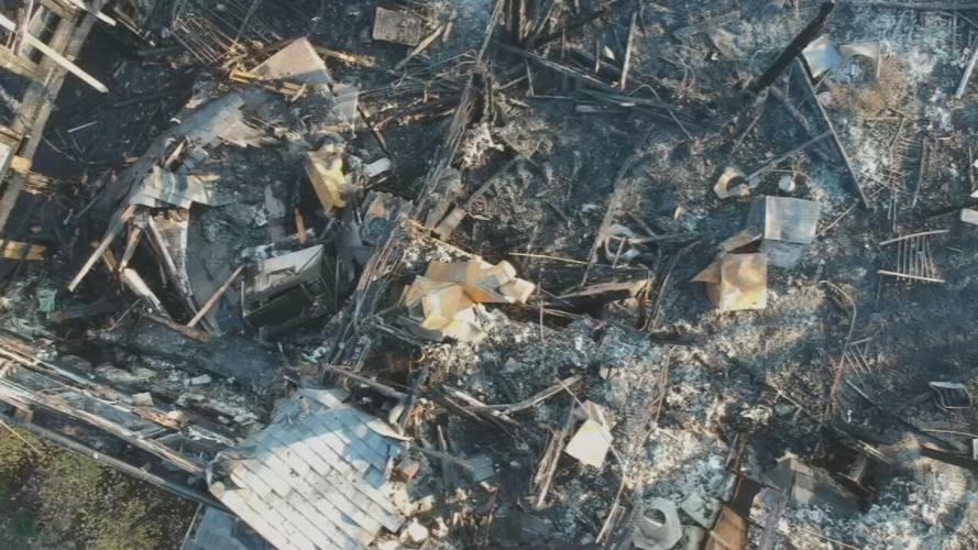 Camp Hi-Ho fire done footage