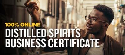 Distilled spirits graduate certificate ad
