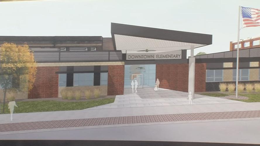 Rendering of new downtown elementary by Greater Clark County Schools 12-14-18