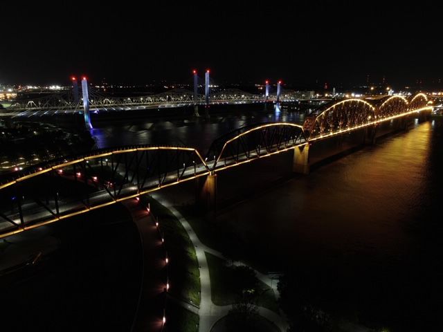 Big Four Bridge lit for dispatchers
