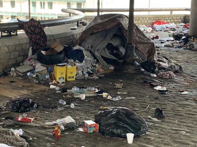 HOMELESS CAMP - THIRD STREET RAMP 3-23-2023 (12).JPG