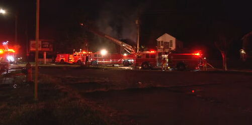 Fire in Park Duvalle neighborhood on Wilson Ave.