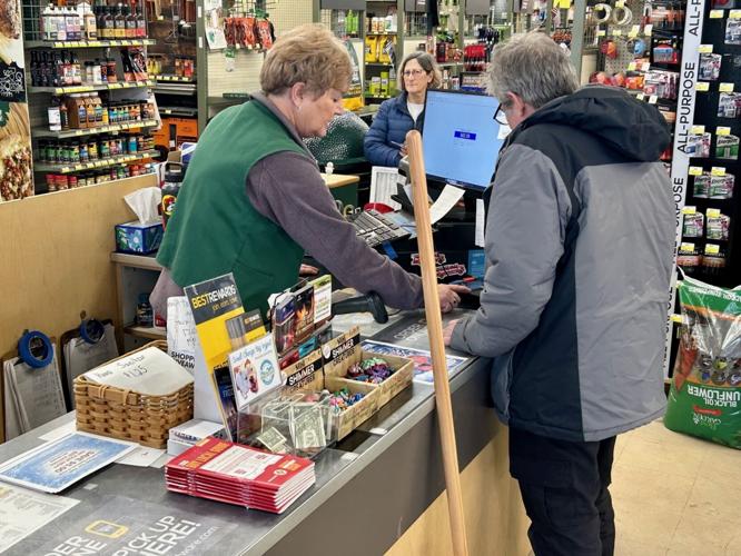 People buying winter prep at Brownsboro Hardware - 1.21.26