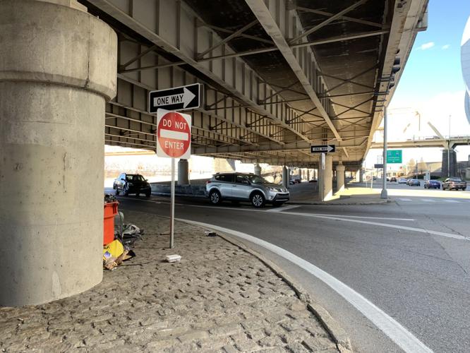 I 64 ramp in downtown Louisville