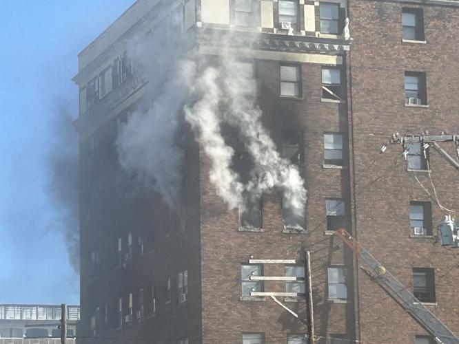 Hampton Hall Apartment fire on York Street 10-8-2024 2