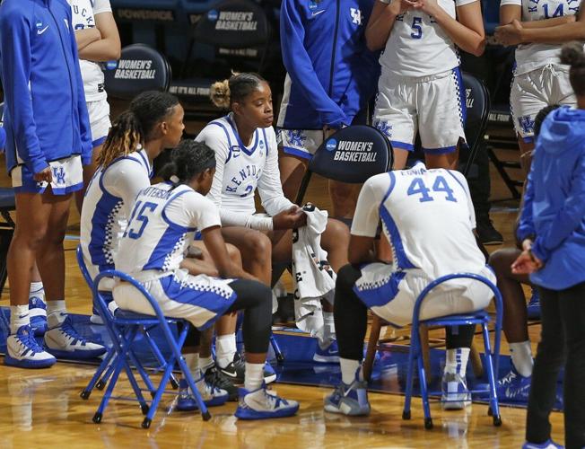 A somber Kentucky bench in the closing minutes of the second half
