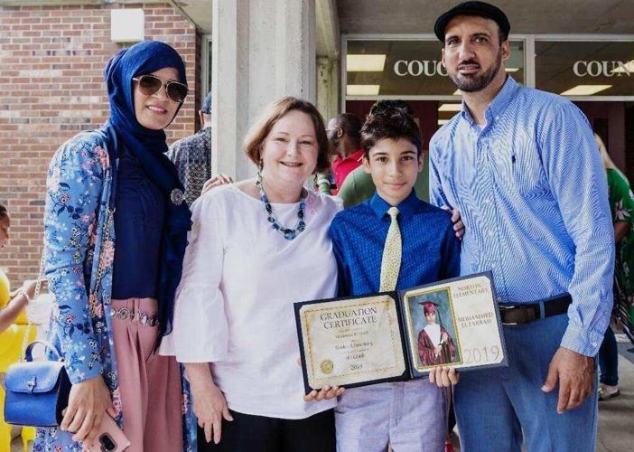 Saleh El Farrah and his family
