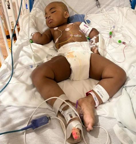 Ocean Robertson after surgery