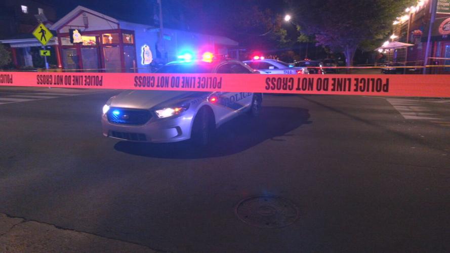 LMPD cruiser on Baxter Avenue after triple shooting