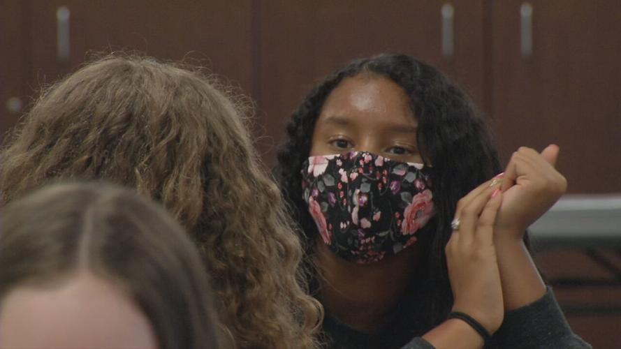 Masked students in Indiana schools