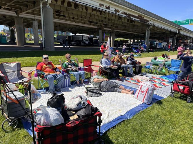 People on Great Lawn for Thunder Over Louisville 2024