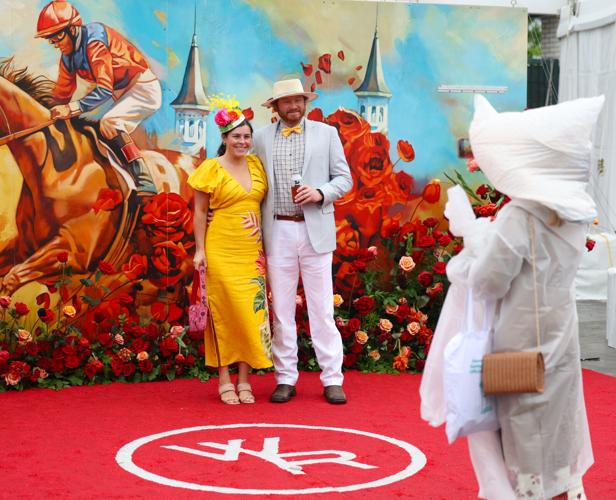 Couple takes selfie at Churchill Downs.JPG