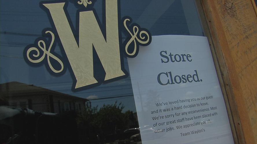 Waylon's Feed and Firewater 'Restaurant Closed' message