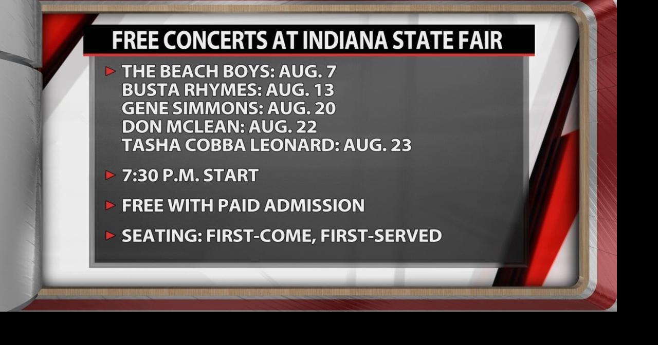 Some big names headlining concerts at Indiana State Fair