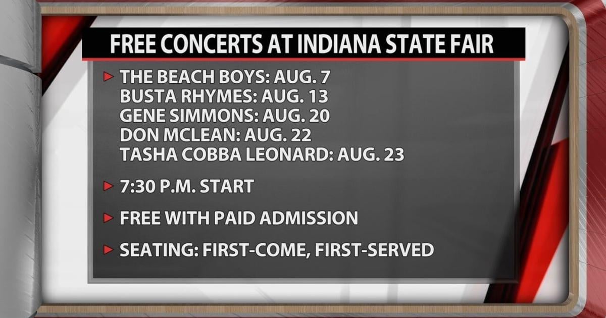 Some big names headlining concerts at Indiana State Fair