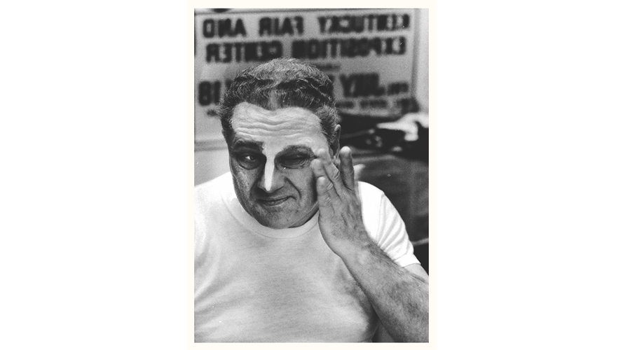 William Dopp prepares to become Presto the Magic Clown