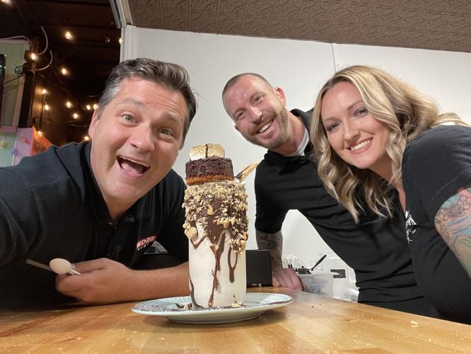 Keith Kaiser gets in a selfie at Boomtown Creamery