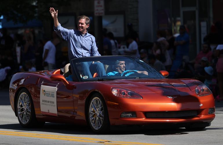Gov. Andy Beshear at the Pegasus Parade