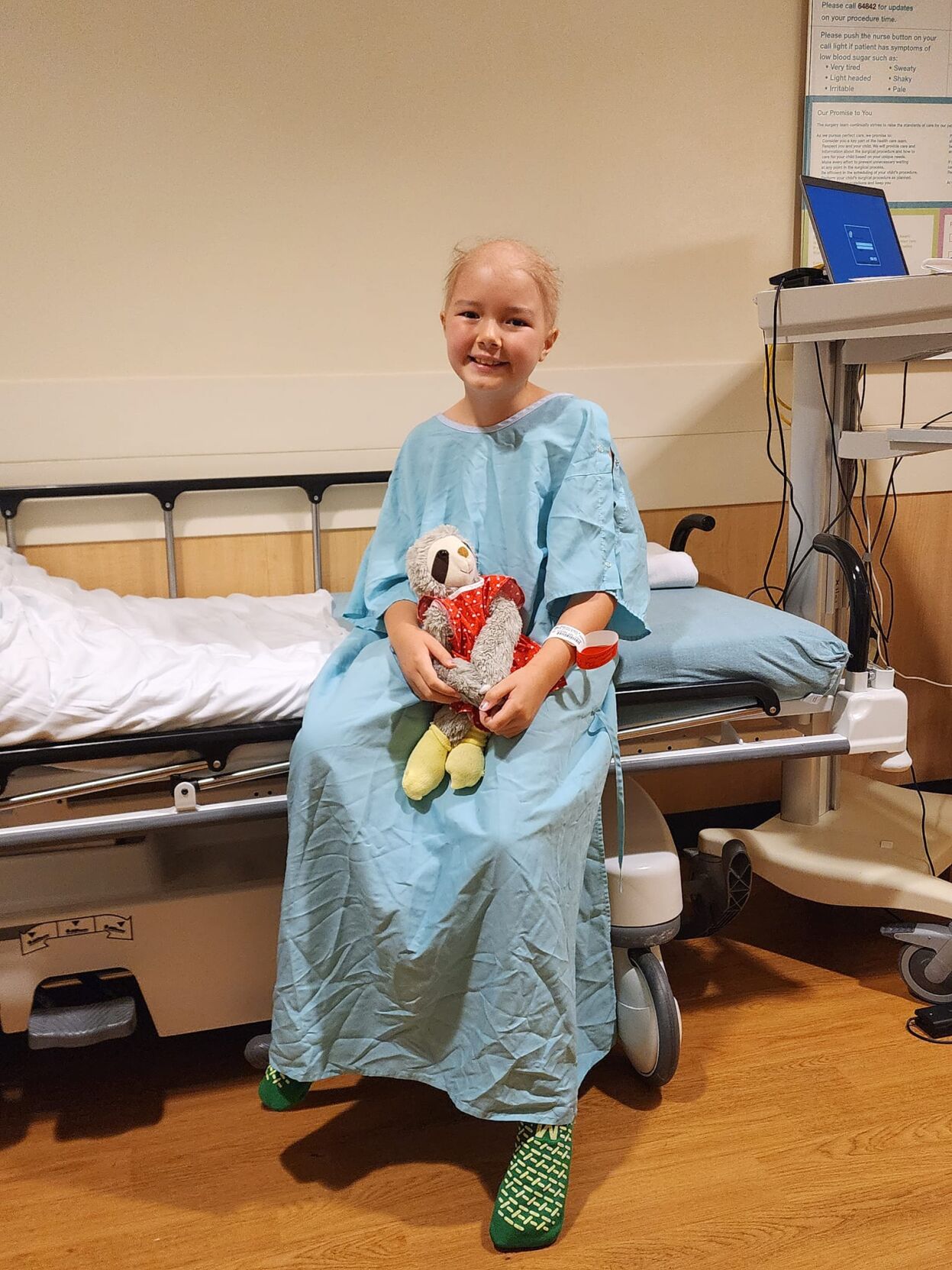 Evelena Chee-Metternick with leukemia