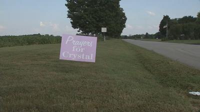 Prayers for Crystal sign