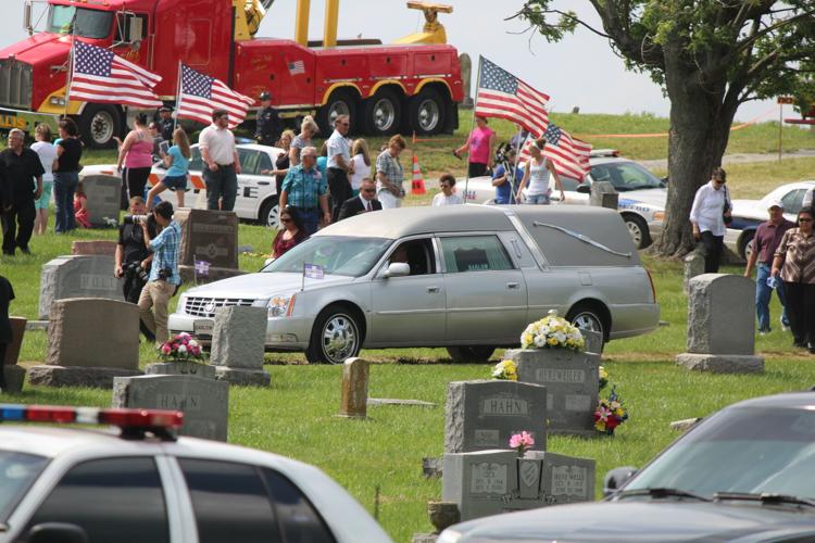 Funeral service and procession for Bardstown Police Ofc. Jason Ellis on May 30, 2013