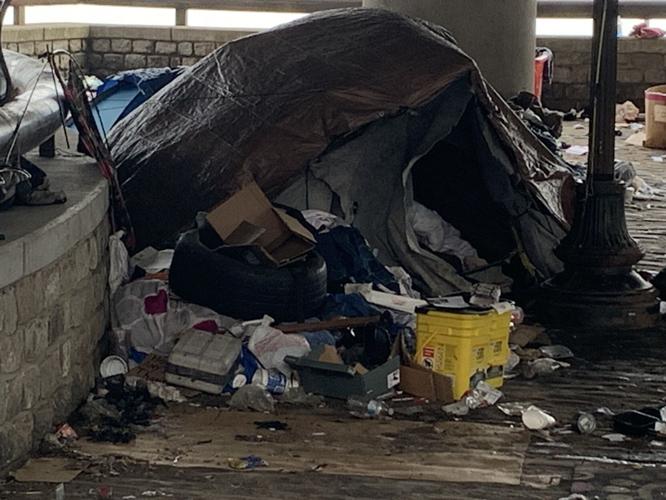 HOMELESS CAMP - THIRD STREET RAMP 3-23-2023 (2).JPG