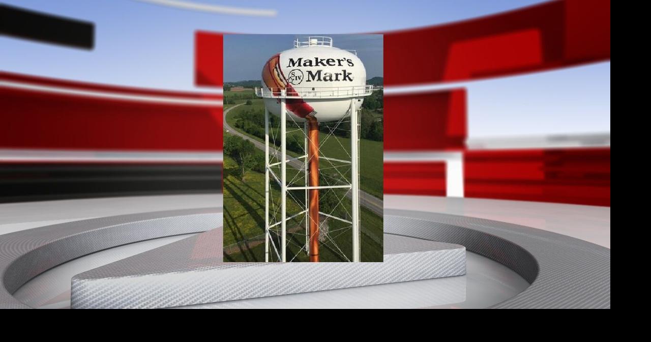 Lebanon water tower with Maker's Mark mural competing for national