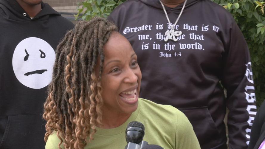 Cheryl Donley, the great aunt of Ocean Robertson, a child who was shot in the head in Dec. 2020