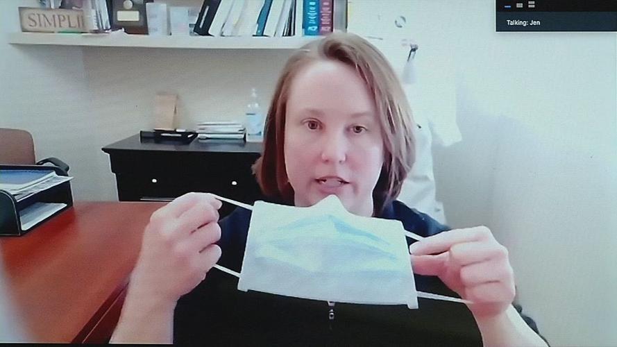 U of L doctor shows how to properly wear a face mask